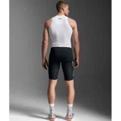 2XU Light Speed React Zonder Mouwen Trisuit Heren - black/white