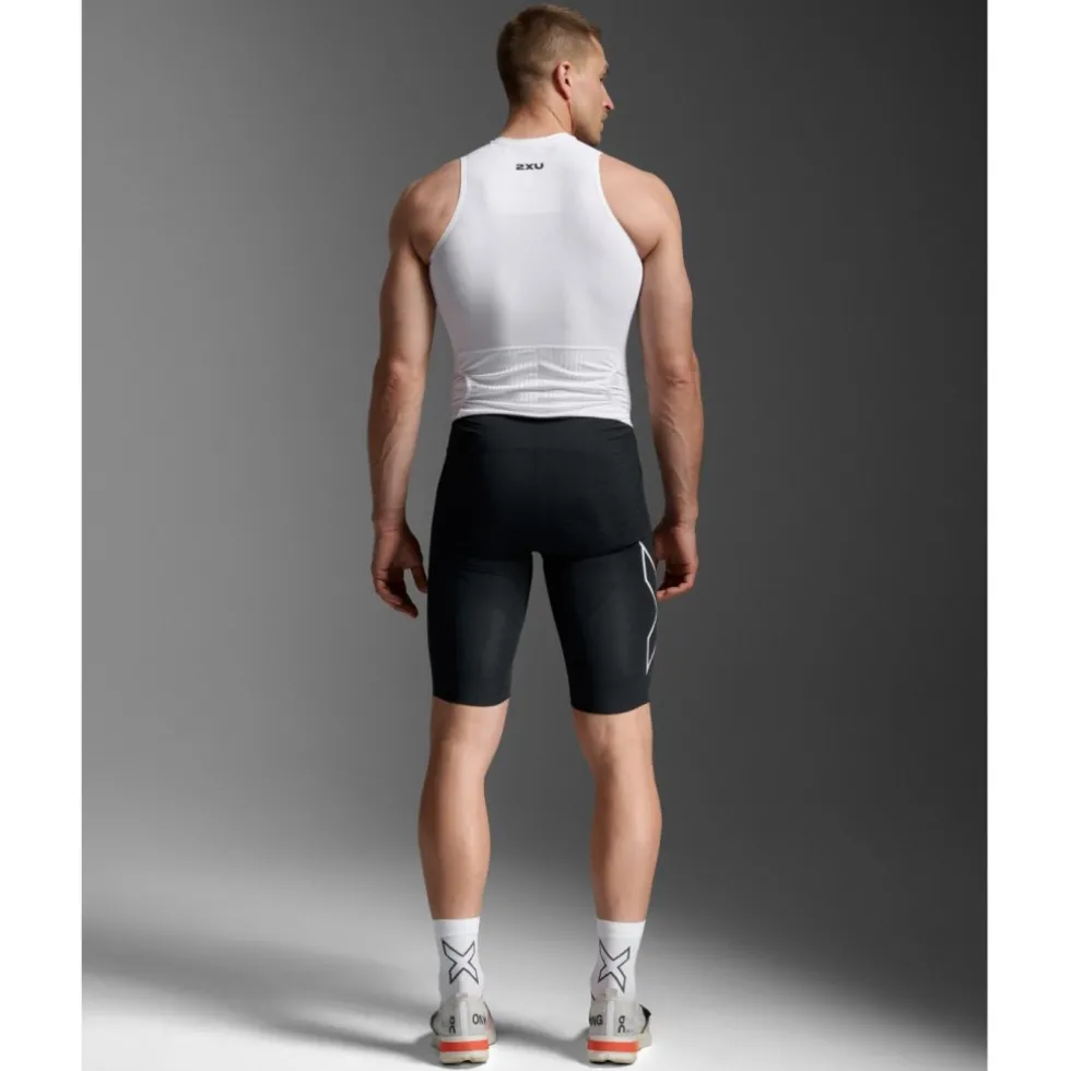 2XU Light Speed React Zonder Mouwen Trisuit Heren - black/white