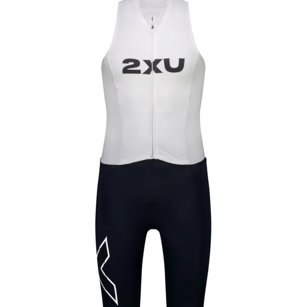 2XU Light Speed React Zonder Mouwen Trisuit Heren - black/white