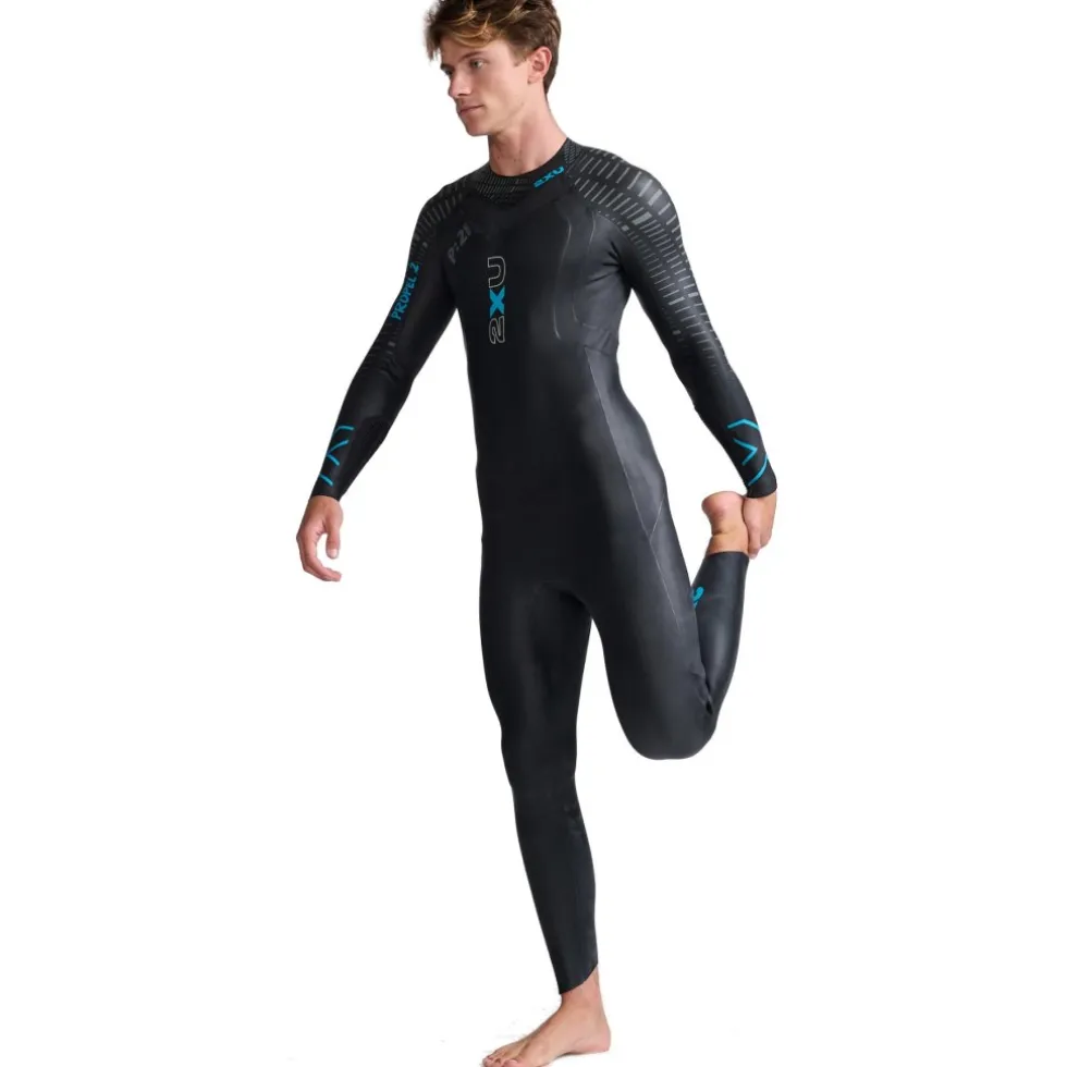 2XU Propel P:2 Wetsuit Heren - black/aloha