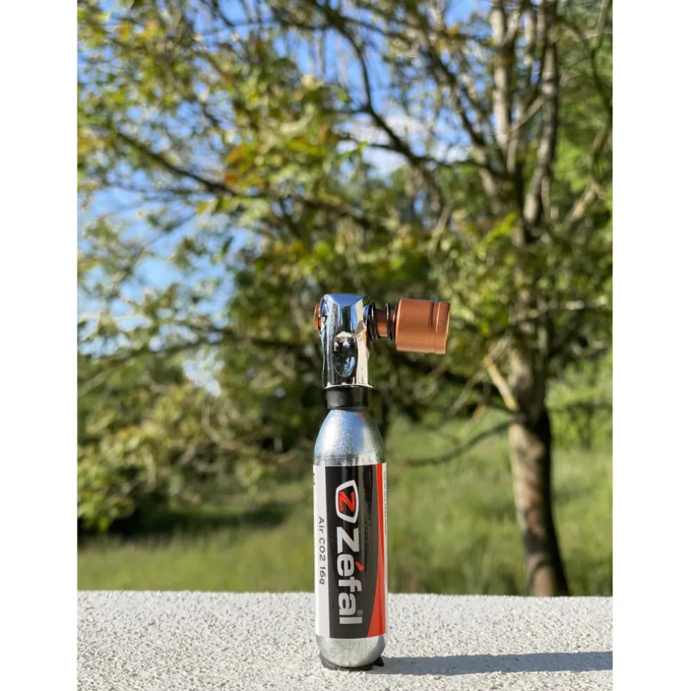 Zéfal EZ Big Shot CO2 Cartridge Pump - bronze/silver