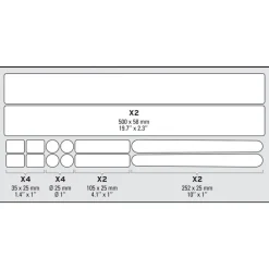 Zéfal Frame Safety Sticker Skin Armor Set L - clear