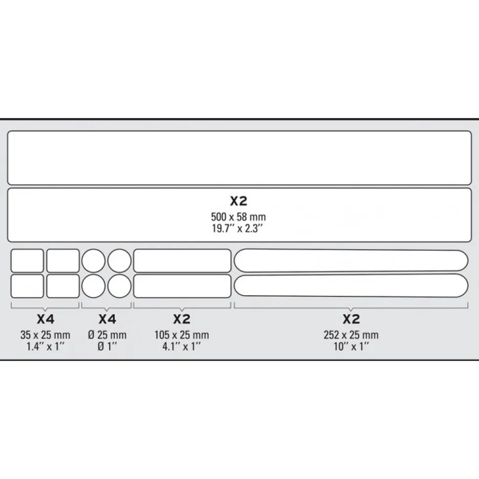 Zéfal Frame Safety Sticker Skin Armor Set L - clear