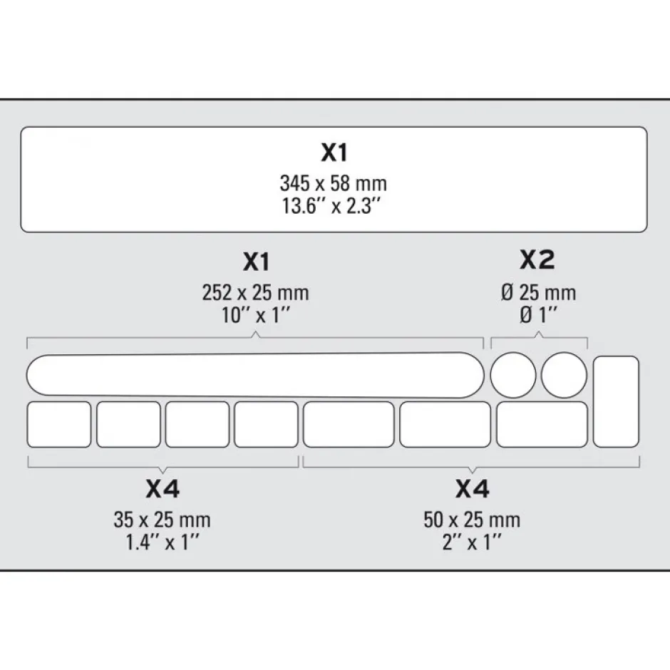 Stickers < Zéfal Frame Safety Sticker Skin Armor Set M - clear