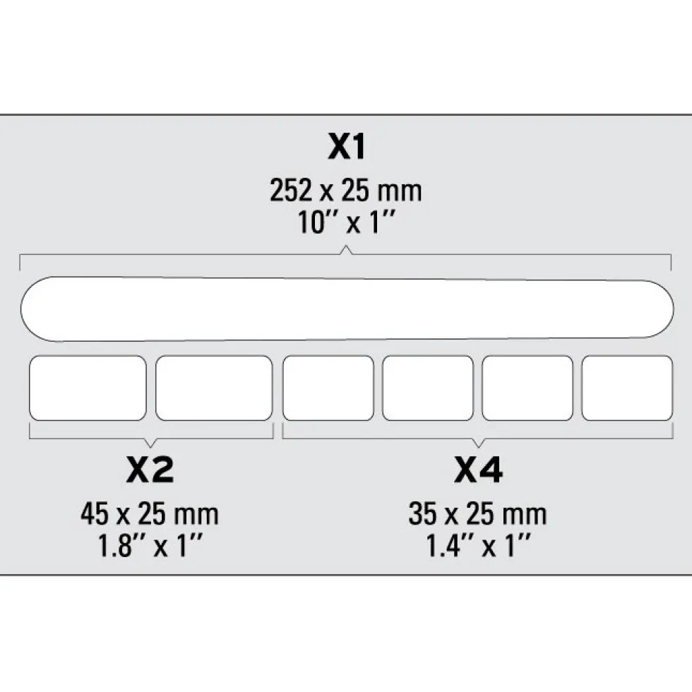 Zéfal Frame Safety Sticker Skin Armor Set S - clear