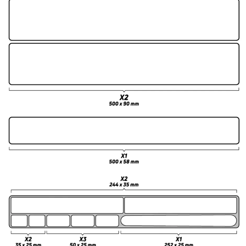 Stickers < Zéfal SKIN ARMOR XL - Frame Beschermfolie Set - mat