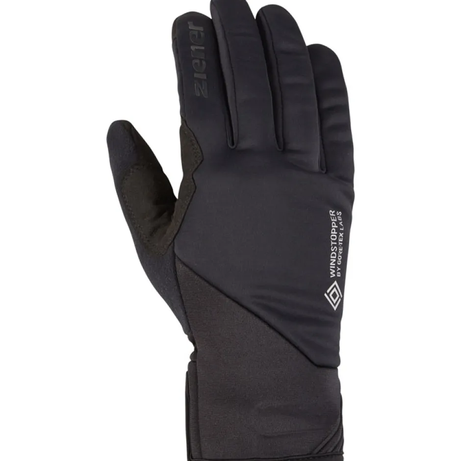 Winterhandschoenen < Ziener Dabbs Ws Touch Fietshandschoenen - zwart