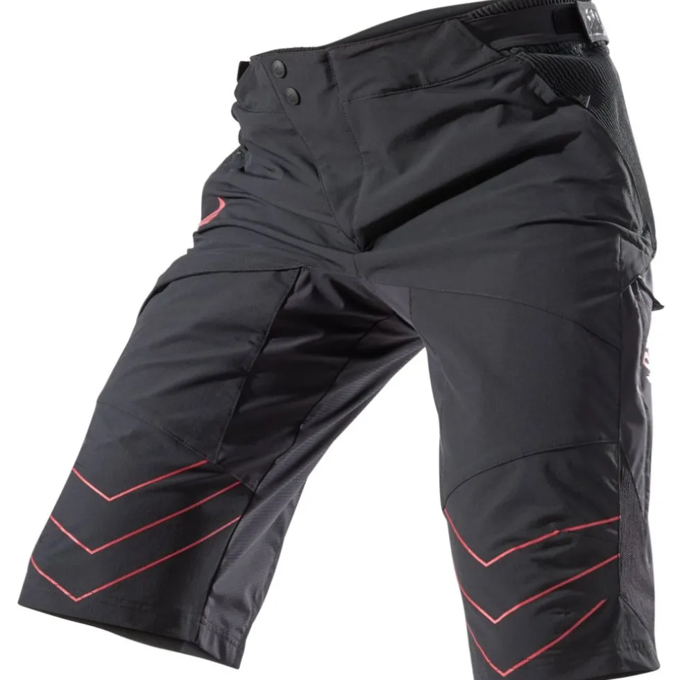 Zimtstern Bulletz MTB-Shorts Heren - Pirate Black/Jester Red