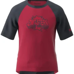 Zimtstern PureFlowz MTB Shirt met Korte Mouwen Kinderen - jester red/french navy