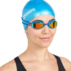 Zoggs Fusion Air Titanium Zwembril - Blue/Blue - Mirror Orange