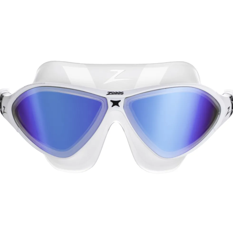 Zoggs Horizon Flex Mask Titanium Zwembril - Clear/White - Mirror Blue