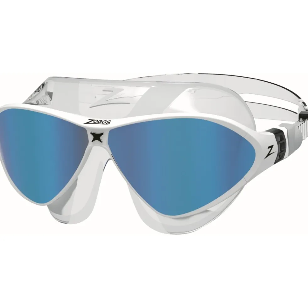 Zoggs Horizon Flex Mask Titanium Zwembril - Clear/White - Mirror Blue