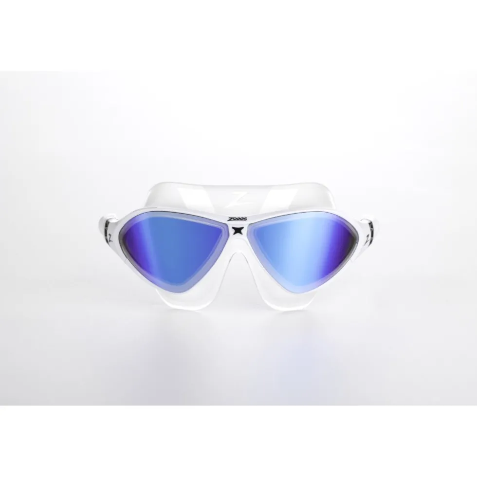 Zoggs Horizon Flex Mask Titanium Zwembril - Clear/White - Mirror Blue
