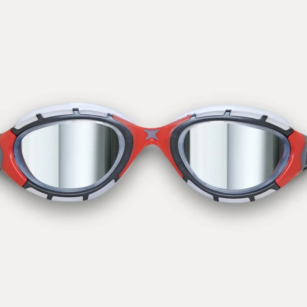 Zoggs Predator Flex Titanium Zwembril - Small Fit - Blue/Blue - Mirror Blue