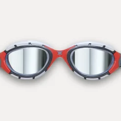 Zoggs Predator Flex Titanium Zwembril - Regular Fit - Blue/Blue - Mirror Blue