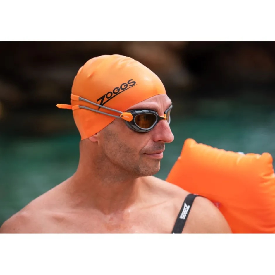 Zwembrillen|Zwembrillen < Zoggs Predator Polarized Ultra Zwembril - Small Fit - Grey/Orange - Polarized Copper