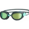 Zoggs Predator Titanium Reactor Zwembril - Regular Fit - Grey/Turqoise - Reactor Titanium