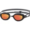 Zoggs Predator Titanium Zwembril - Regular Fit - Grey/Black - Mirror Orange
