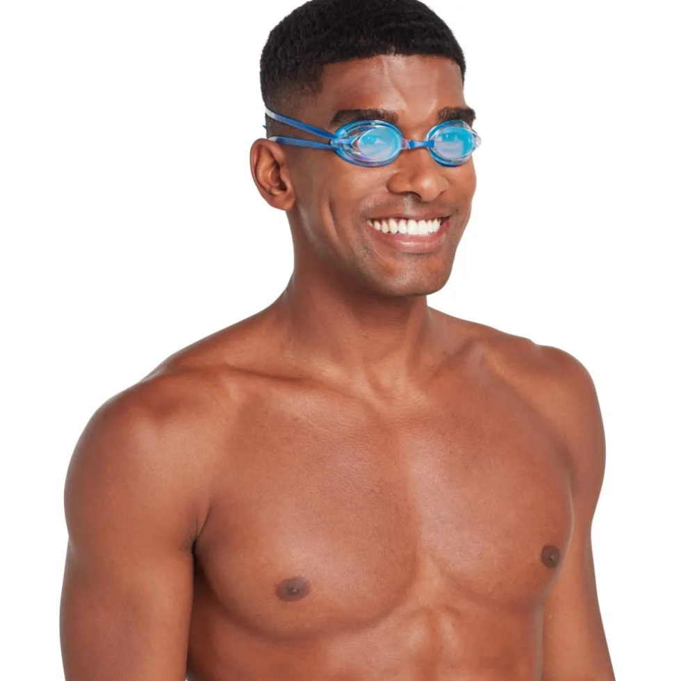 Zoggs Racer Titanium Zwembril - Blue/Light Blue - Mirror Clear