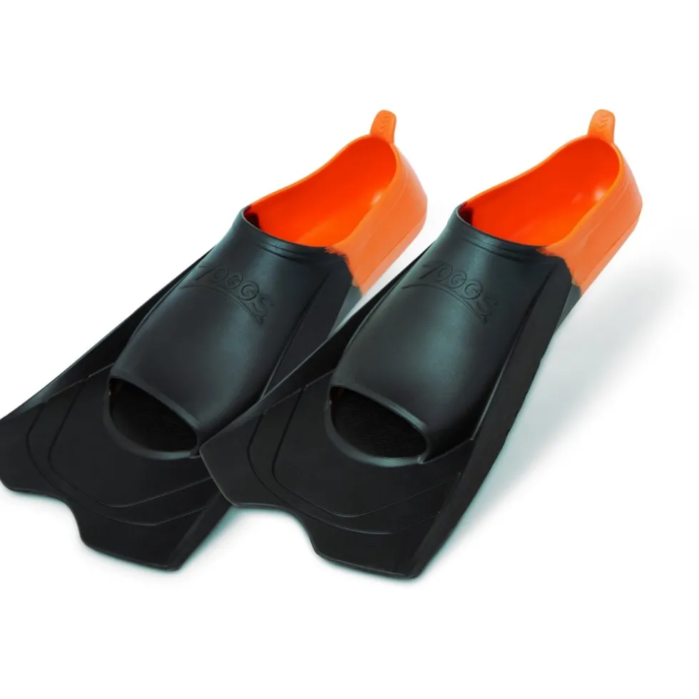 Zoggs Short Blade Eco Zwemvliezen - zwart/oranje