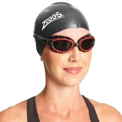 Zoggs Predator Flex Polarized Zwembril - Black/Red - Polarized Smoke