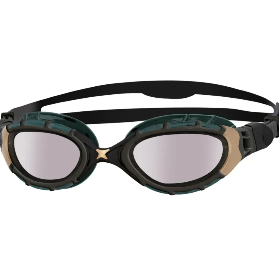 Zwembrillen|Zwembrillen < Zoggs Predator Flex Titanium Reactor Swim Goggles - Black/Gold - Reactor Titanium
