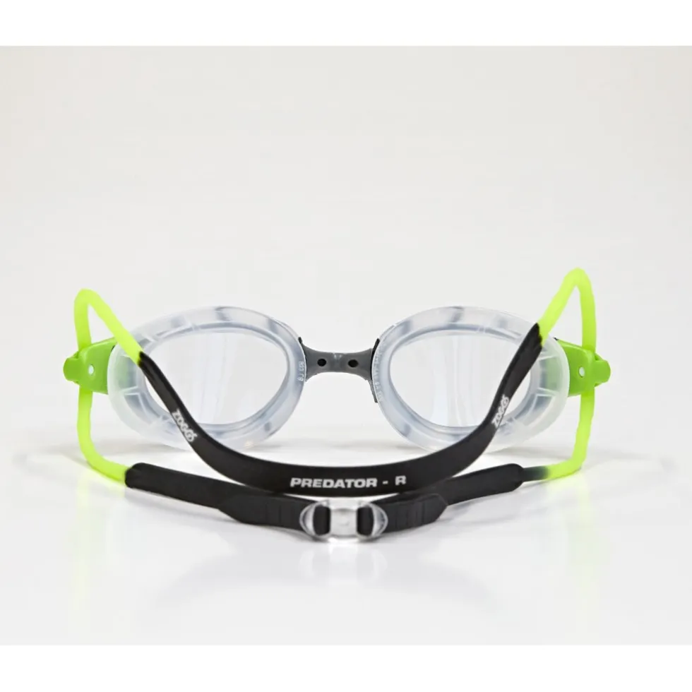 Zoggs Predator Zwembril - Regular Fit - Black/Green - Clear
