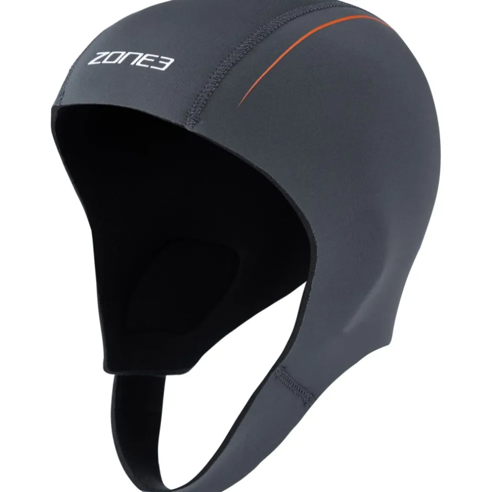 Zone3 Active-Flex Neoprene badmuts - grey/orange