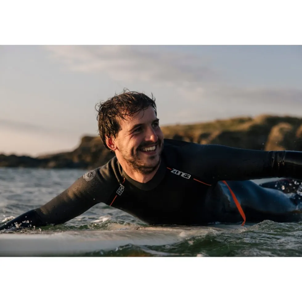 Zone3 Active-Flex Wetsuit Heren - zwart/oranje