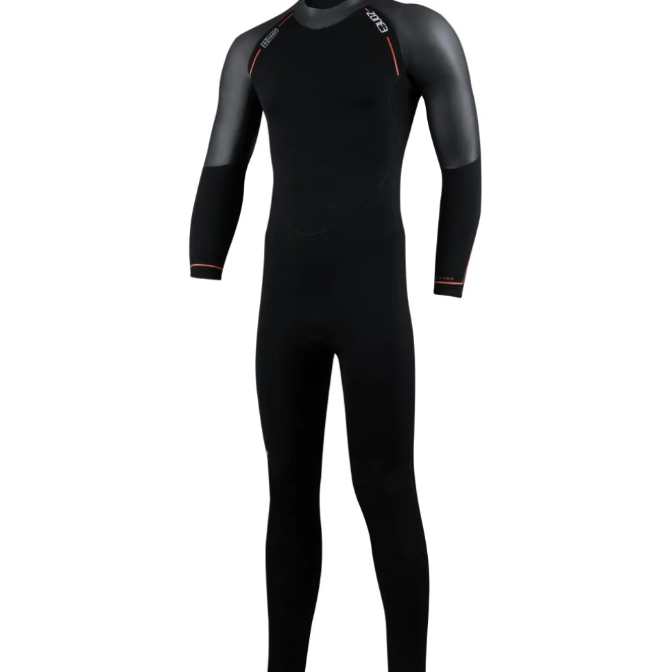 Zone3 Active-Flex Wetsuit Heren - zwart/oranje