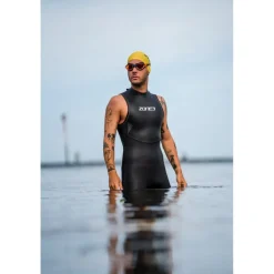 Zone3 Ascend Wetsuit zonder mouwen voor heren - black/grey