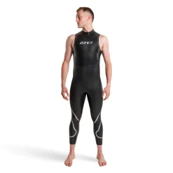 Zone3 Ascend Wetsuit zonder mouwen voor heren - black/grey