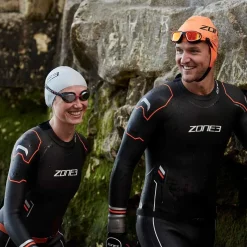 Zone3 Aspire Thermal Wetsuit Heren - zwart/oranje