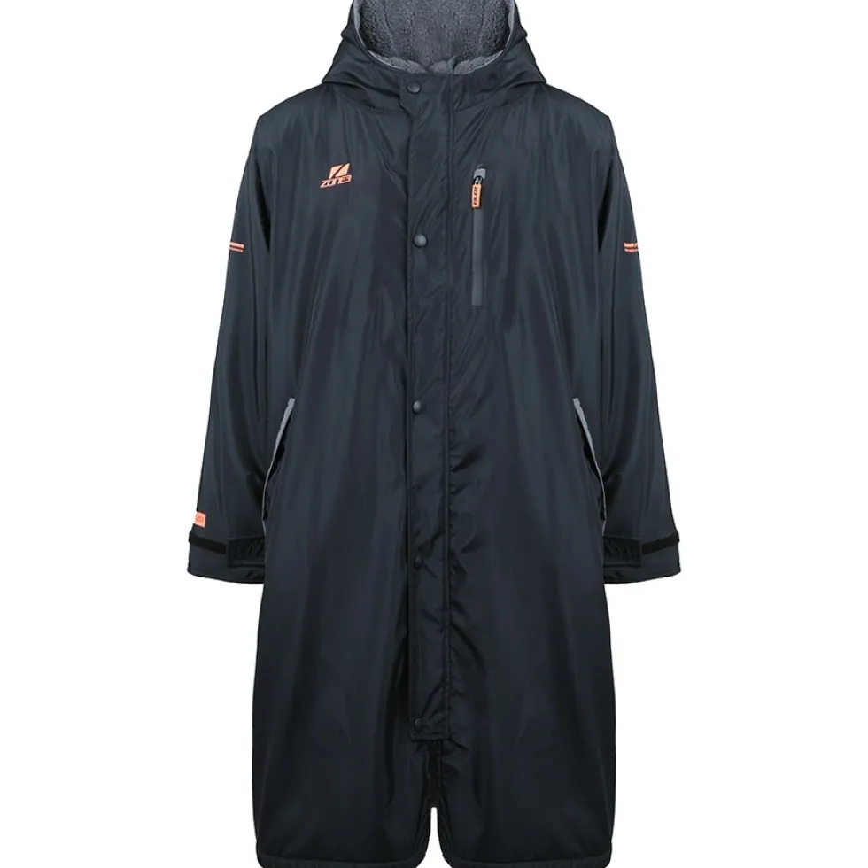 Zone3 Oversize Heat-Tech Badjas - zwart/oranje