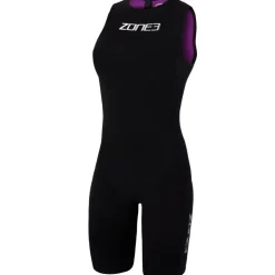 Zone3 Streamline Zwempak zonder Mouwen Dames - zwart/paars