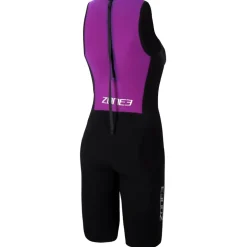 Zone3 Streamline Zwempak zonder Mouwen Dames - zwart/paars