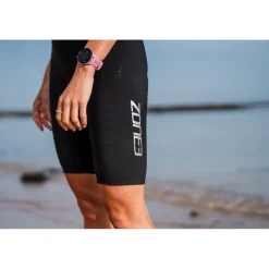 Zone3 Streamline Zwempak zonder Mouwen Dames - zwart/paars