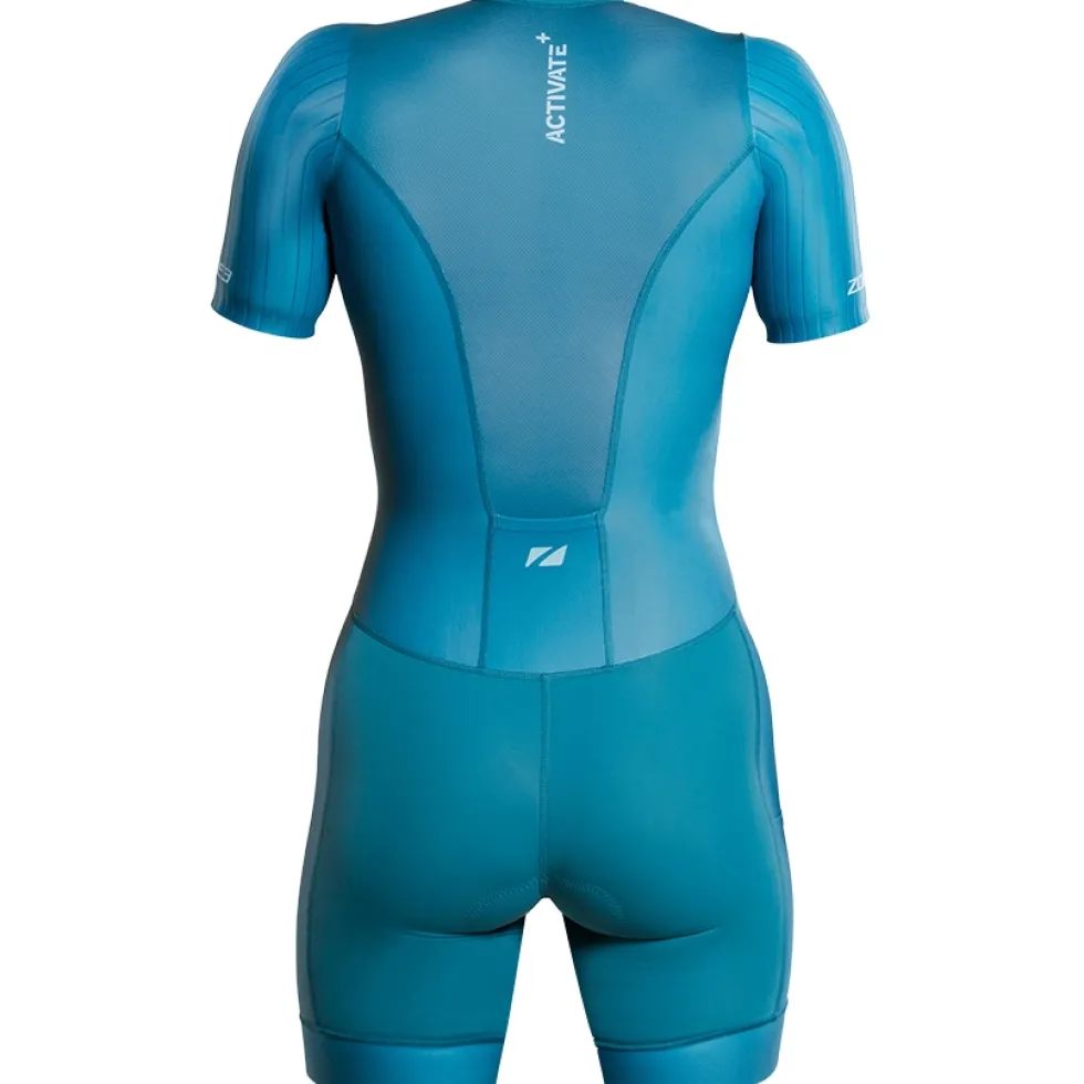 Zone3 Activate+ Trisuit met korte mouwen voor dames - teal