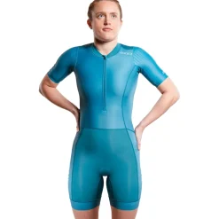 Zone3 Activate+ Trisuit met korte mouwen voor dames - teal