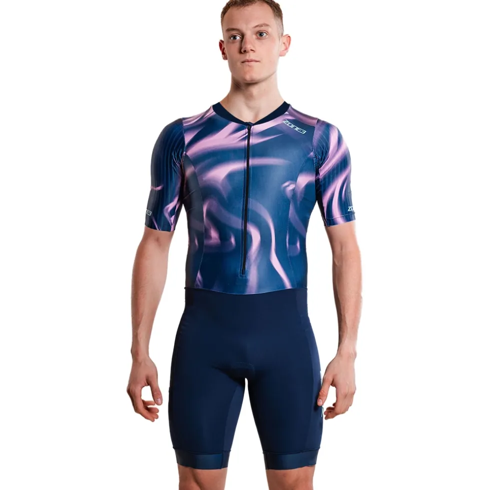 Zone3 Activate+ Trisuit met korte mouwen voor heren - print