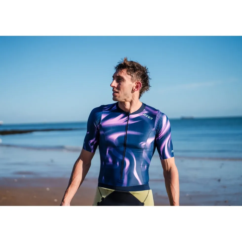 Zone3 Activate+ Trisuit met korte mouwen voor heren - print