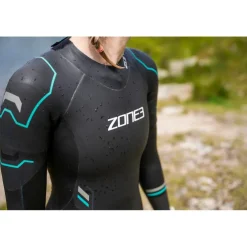 Zone3 Advance Wetsuit Dames - zwart/turquoise/gunmetal