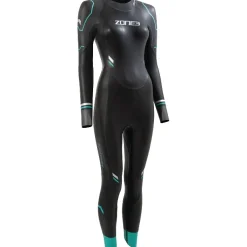 Zone3 Advance Wetsuit Dames - zwart/turquoise/gunmetal