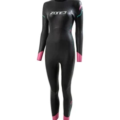 Zone3 Agile Wetsuit Dames - zwart/roze/turquoise