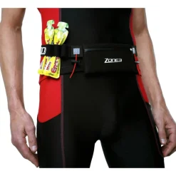 Zone3 Endurance Neoprene Nummer Riem - zwart/wit/goud