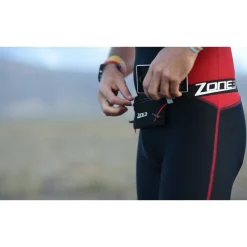 Zone3 Endurance Neoprene Nummer Riem - zwart/wit/goud