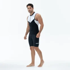 Zone3 Lava Long Distance Tri Tank Heren - zwart/wit/rood