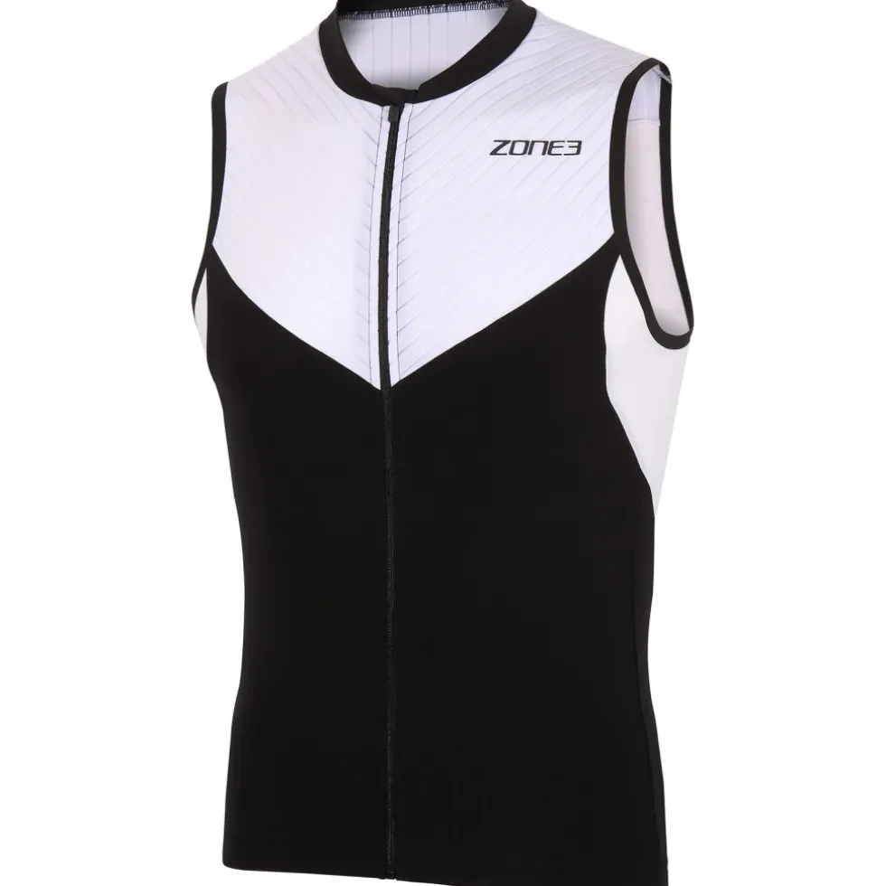 Zone3 Lava Long Distance Tri Tank Heren - zwart/wit/rood