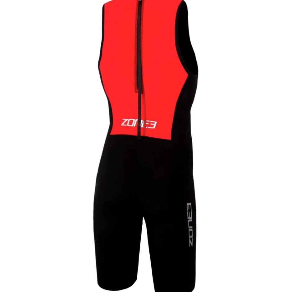 Wedstrijd Zwemkleding < Zone3 treaine Zwepak zonder ouwen Heren - zwart/rood