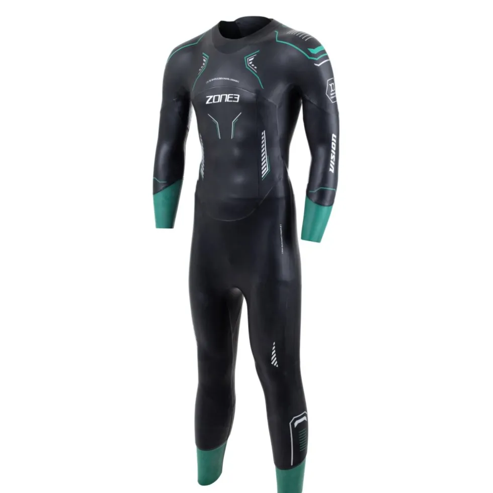Zone3 Terraprene® Vision Wetsuit Heren - zwart/forest green